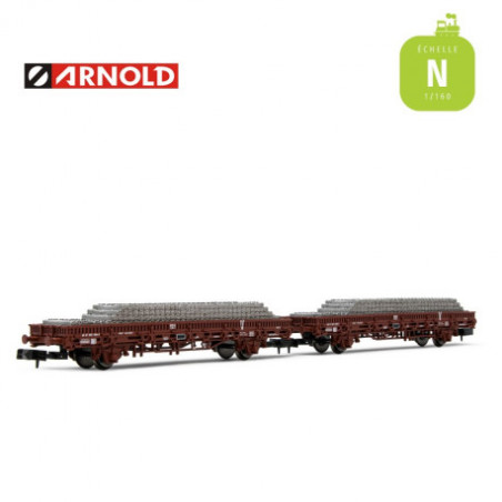 Miniature Coffret De Wagons Citernes Plats V Sncf Arnold