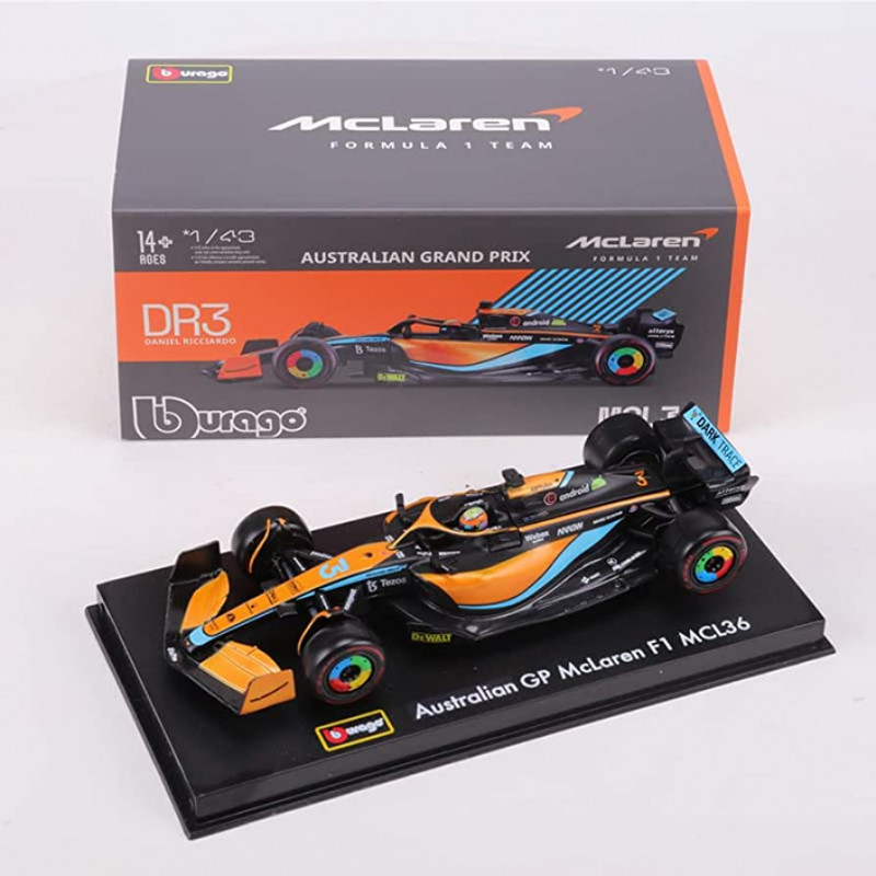 Miniature MCLAREN F1 MCL36 N4 LANDO NORRIS 2022 1 43 BURAGO