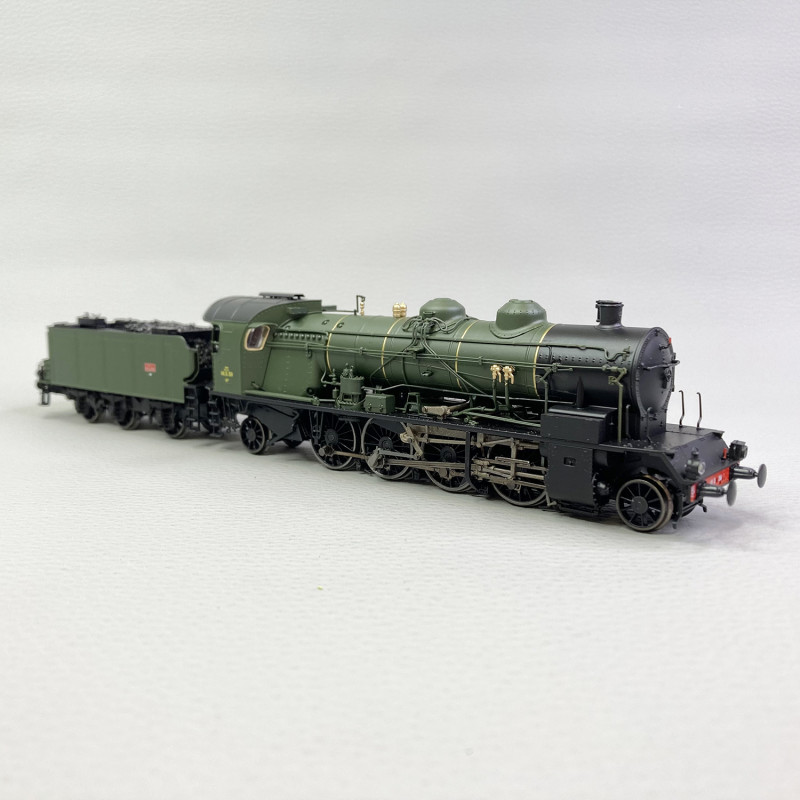 Miniature Locomotive A Vapeur D Livree Verte Et Noire Sncf