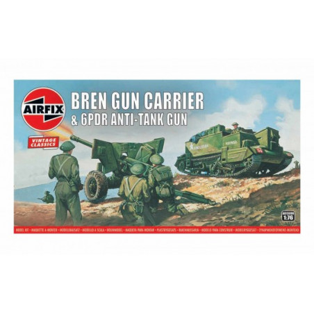 BREN GUN CARRIER & 6PDR ANTI-TANK GUN 1/76 AIRFIX