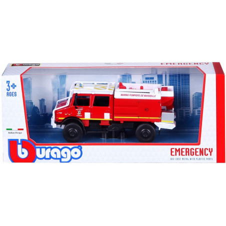 MERCEDES BENZ UNIMOG SAPEURS POMPIERS 1/43 BURAGO 1