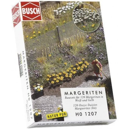 KIT DE 120 MARGUERITES  1/87 BUSCH