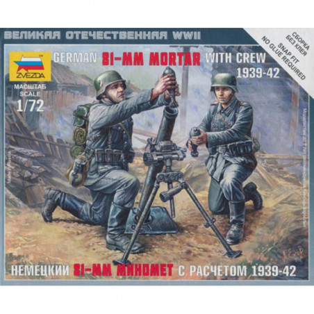 MORTIER ALLEMANDS ET SERVANTS 1/72 ZVESDA