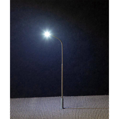 1/87 FALLER  LAMPADAIRE A COL DE CYGNE SIMPLE A LED 1