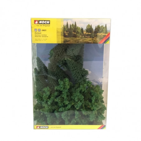 1/87 NOCH FORET MIXTE 16 PIECES 10-14 CM