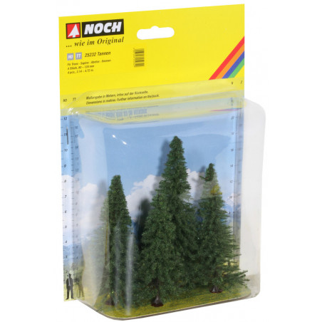 1/87 NOCH 4 SAPINS 8 A 12 CM 1