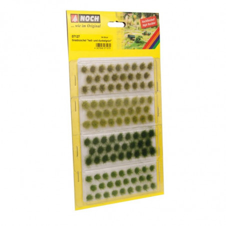 1/87 NOCH TOUFFES D' HERBES  " VERT CLAIR ET FONCE " 6 MM