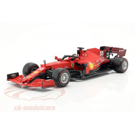 FERRARI SF21 F1 TEAM SCUDERIA FERRARI " MISSION WINNOW " N°55 CARLOS SAINZ 1/18 BURAGO