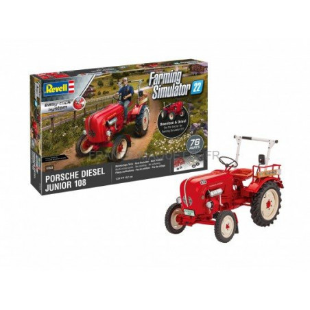 EASY CLICK SYSTEM PORSCHE JUNIOR 108 FARMING SIMULATOR EDITION 1/24 REVELL