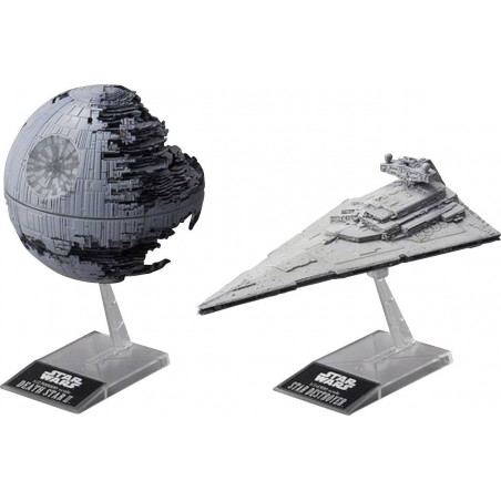 1/2700000 DEATH STAR II+ 1/14500 IMPERIAL STAR DESTROYER REVELL BANDAI