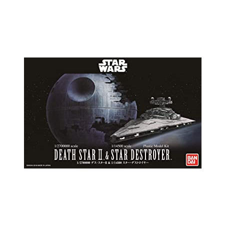 1/2700000 DEATH STAR II+ 1/14500 IMPERIAL STAR DESTROYER REVELL BANDAI 1