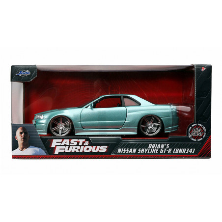 NISSAN GT-R R34 FAST AND FURIOUS  1/24 JADA 1