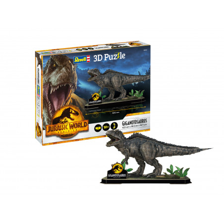 GIGANOTOSAURUS JURASSIC WORLD DOMINION PUZZLE 3D REVELL