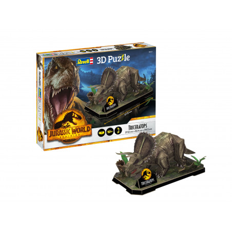 TRICERATOPS JURASSIC WORLD DOMINION PUZZLE 3D REVELL