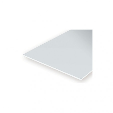 PLAQUE BLANCHE LISSE  0.25X150X300MM EVERGREEN