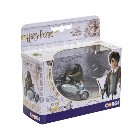 HARRY POTTER HAGRIDS MOTORCYCLE AND SIDECAR CORGI 1