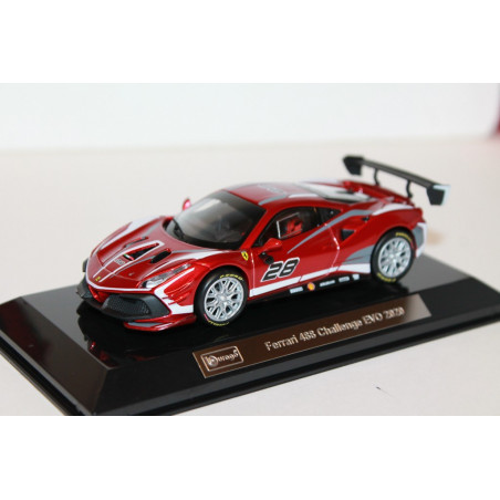 FERRARI 488 CHALLENGE N°28 EVO 2020 1/43 BURAGO