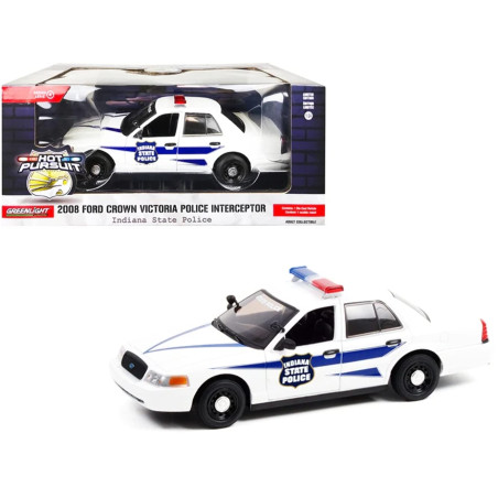 FORD CROWN VICTORIA INTERCEPTOR 1998 INDIANA STATE POLICE 1/24 GREENLIGHT