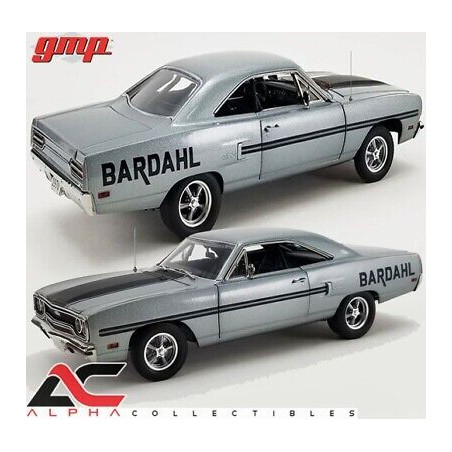 Miniature PLYMOUTH GTX DRAG CAR 1970 BARDAHL 1/18 GMP