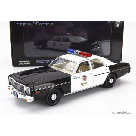 PLYMOUTH FURY METROPOLITAN POLICE 1977  " TERMINATOR " 1984 1/24 GREENLIGHT