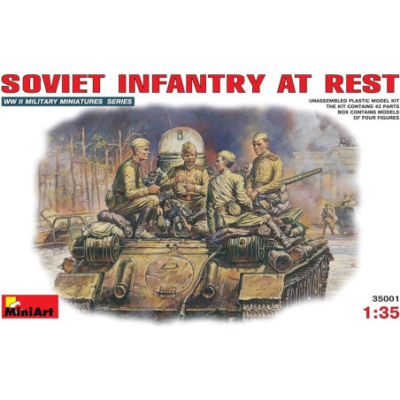 SOLDATS SOVIET AU REPOS 1/35 MINIART