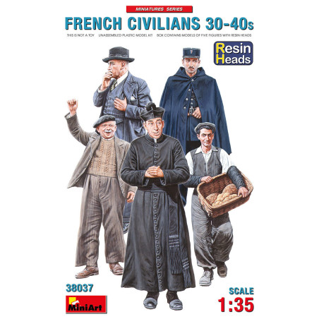 CIVILS FRANCAIS 1930-1940 1/35 MINIART