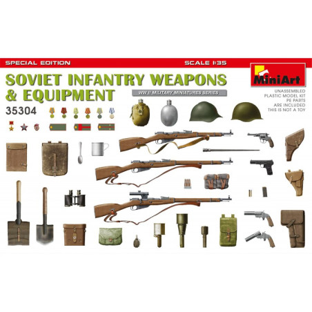 ARMES ET EQUIPEMENT INFANTERIE SOVIETIQUE 1/35 MINIART