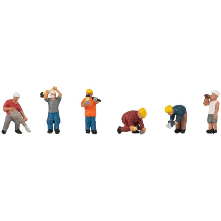 1/160 FALLER PERSONNAGES SUR LE CHANTIER