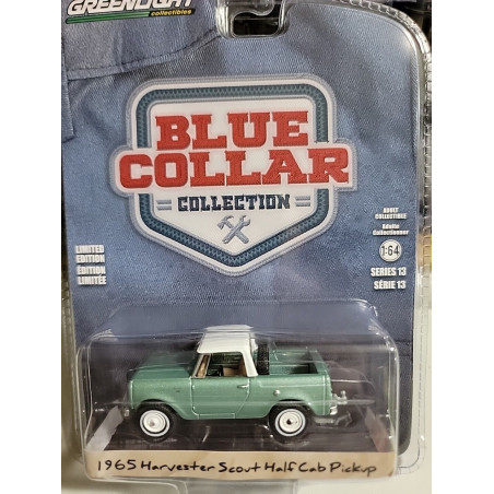 HARVESTER SCOUT HALF CAB PICKUP 1965 1/64 GRENNLIGHT