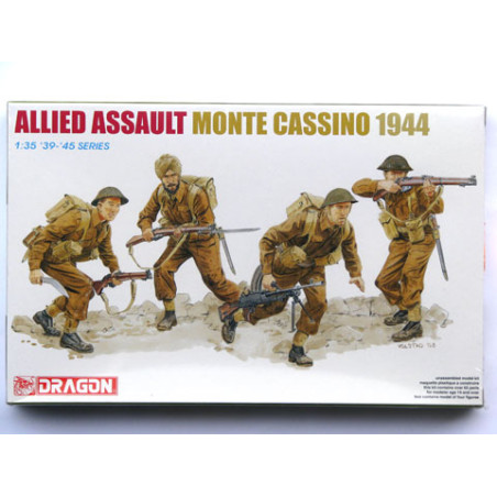 TROUPES ASSAUT ALLIEES MONTE CASSINO 1944 1/35 DRAGON