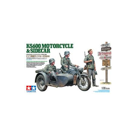 MOTO KS600 & SIDECAR 1/35 TAMIYA