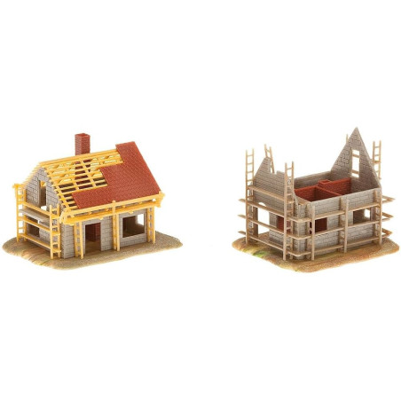 1/160 FALLER 2 MAISONS EN CONSTRUCTION