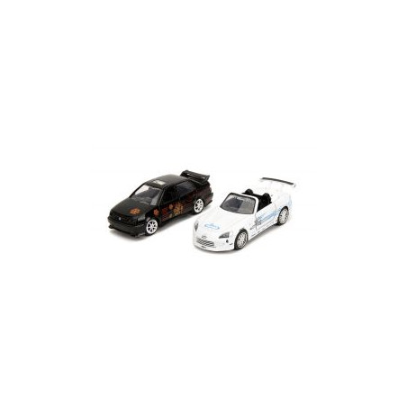 TWIN PACK VW JETTA / HONDA S2000 FAST AND FURIOUS  1/32 JADA