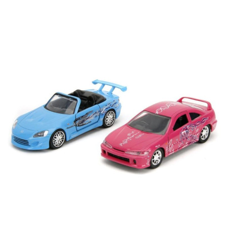 TWIN PACK HONDA INTEGRA  / HONDA S2000 FAST AND FURIOUS  1/32 JADA