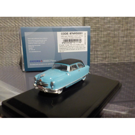 1/87 OXFORD NASH RAMBLER CUSTOM LANDAU CONVERTIBLE 1950