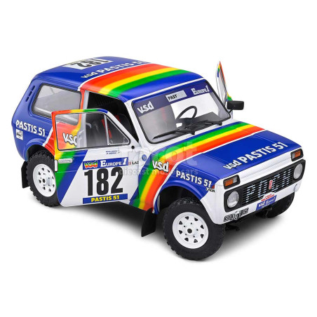 LADA NIVA N°182 PARIS-DAKAR 1984 1/18 SOLIDO