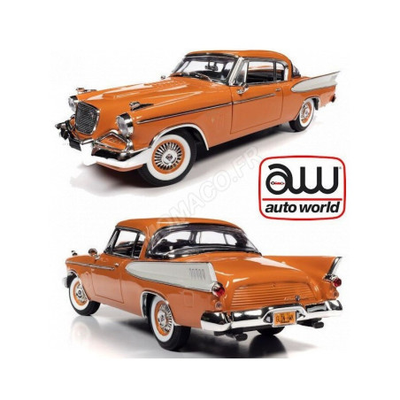 STUDEBAKER GOLD HAWK 1957 1/18 AUTO WORLD 1