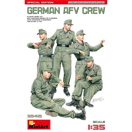 GERMAN AFV CREW 1/35 MINIART