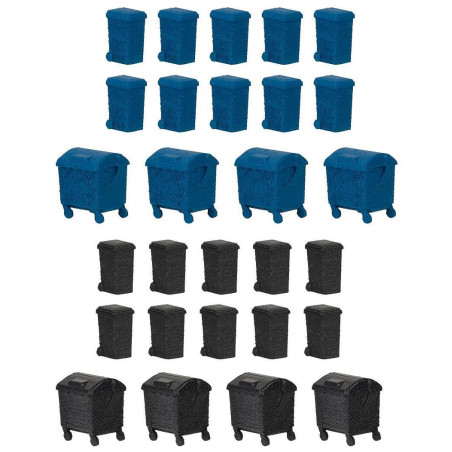 1/160 FALLER SET DE POUBELLES