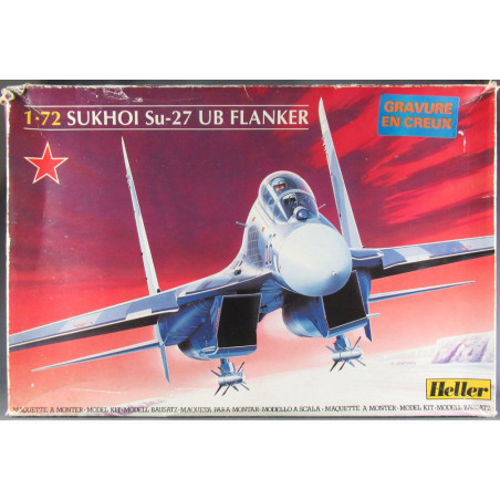 SUKHOI SU-27 UB FLANKER 1/72 HELLER