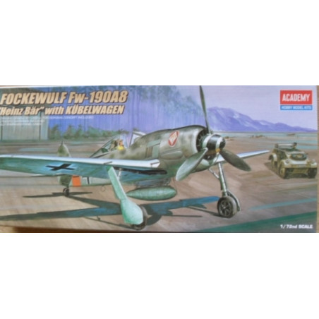 FOCKE WULF FW190A8 AVEC KUBELWAGEN 1/72 ACADEMY