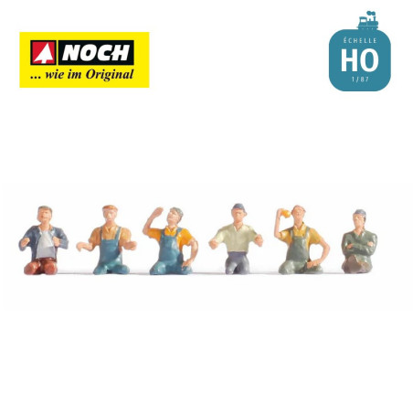 1/87 NOCH PERSONNAGES LES CHAUFFEURS ET CONVOYEURS DE CAMION