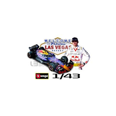 RED BULL F1 RB19 TEAM ORACLE RED BULL RACING N°1 MAX VERSTAPPEN GRAND PRIX DE LAS VEGAS 2023 1ER 1/43 BURAGO