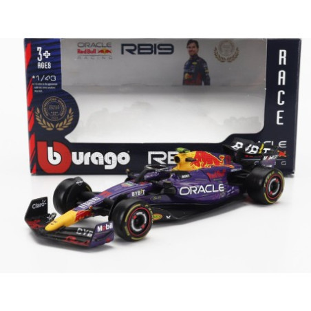 RED BULL F1 RB19 TEAM ORACLE RED BULL RACING N°11 SERGIO PEREZ GRAND PRIX DE LAS VEGAS 2023 3EME 1/43 BURAGO