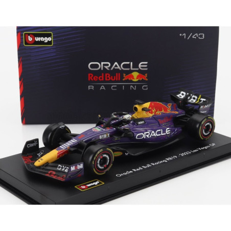 RED BULL F1 RB19 TEAM ORACLE RED BULL RACING N°1 MAX VERSTAPPEN GRAND PRIX DE LAS VEGAS 2023 1ER 1/43 BURAGO