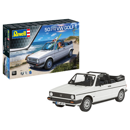 COFFRET CADEAU 50 ANS VW GOLF 1 1/24 REVELL