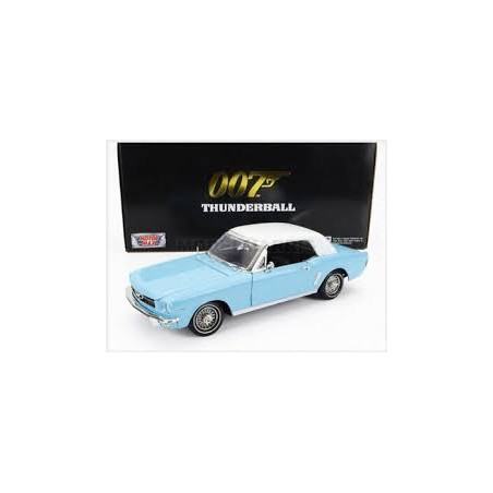 FORD MUSTANG HARDTOP 1964 JAMES BOND OPERATION TONNERRE 1965 1/18 MOTORMAX