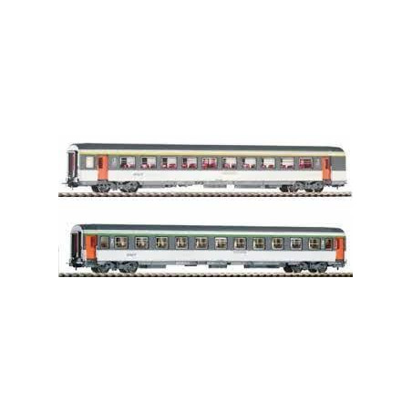 1/87 PIKO COFFRET 2 VOITURES CORAIL SNCF