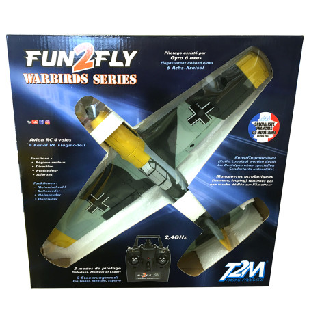 AVION RADIOCOMMANDE LUTFWAFFE FIGHTER FUN2FLY T2M