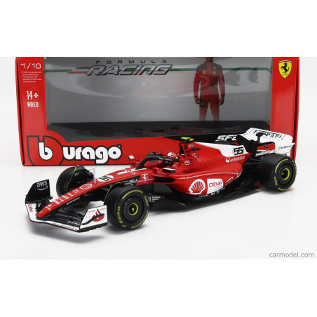 FERRARI F1 F23 TEAM SCUDERIA FERRARI N°55 CARLOS SAINZ GRAND PRIX LAS VEGAS 2023 1/18 BURAGO